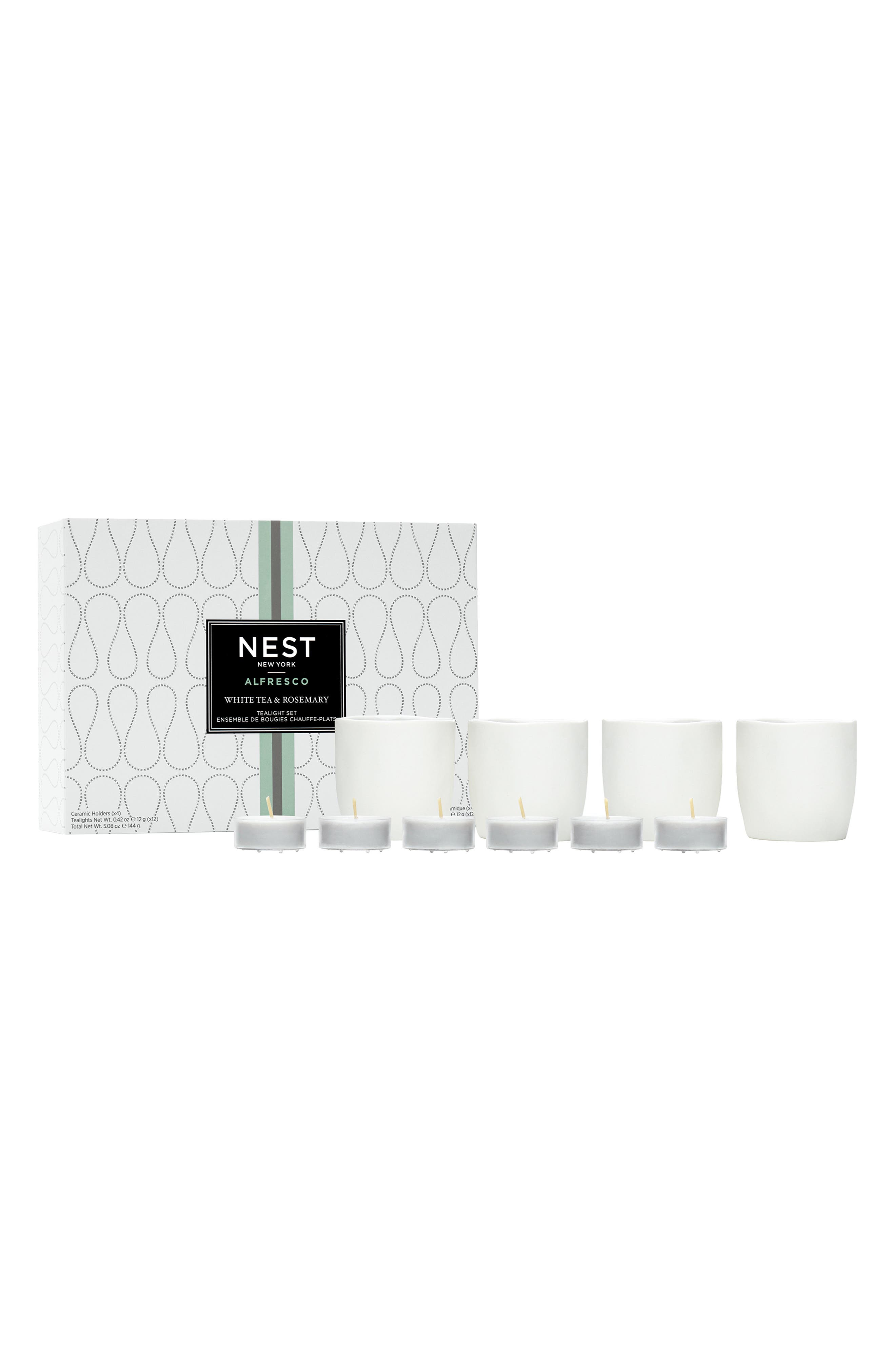 NEST New York White Tea & Rosemary Tealight Candle Set (Limited