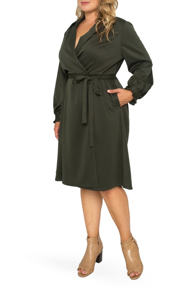 Utility Shirtdress, Alternate, color, DARK OLIVE