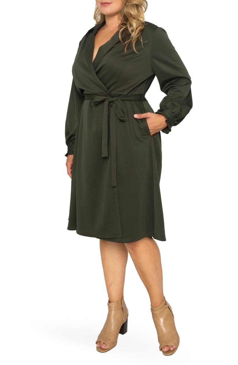 Standards & Practices Utility Shirtdress, Alternate, color, Dark Olive