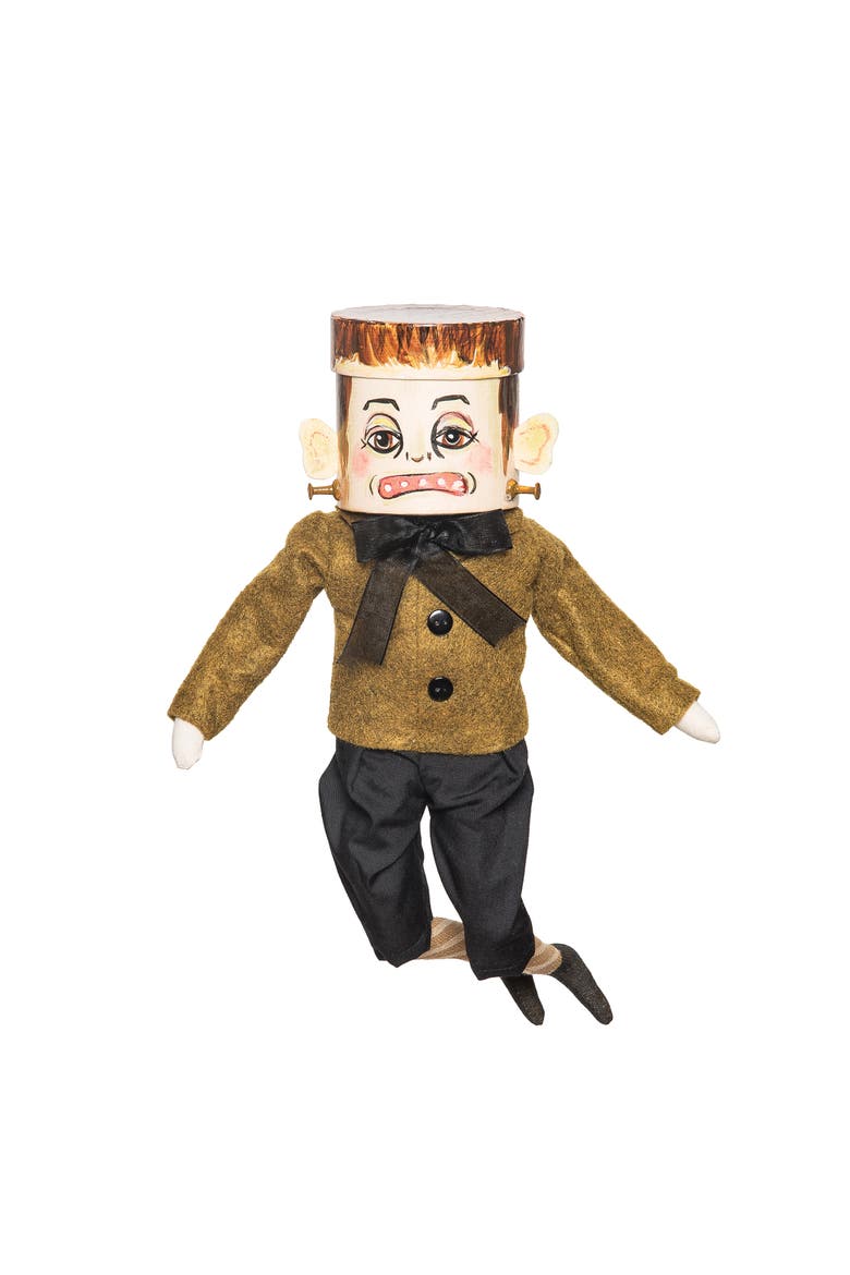 Fester Monster Frankenstein Halloween Joe Spencer Gathered Traditions Figurine, Main, color, Green