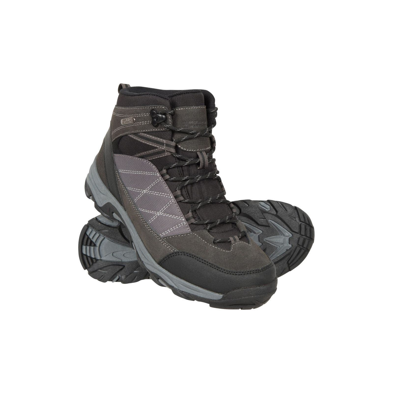 Rapid Suede Waterproof Walking Boots, Alternate, color, Black