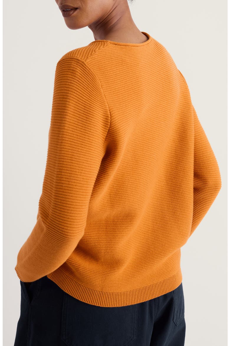Makers Organic Cotton & Recycled Cotton Sweater, Alternate, color, AMBER