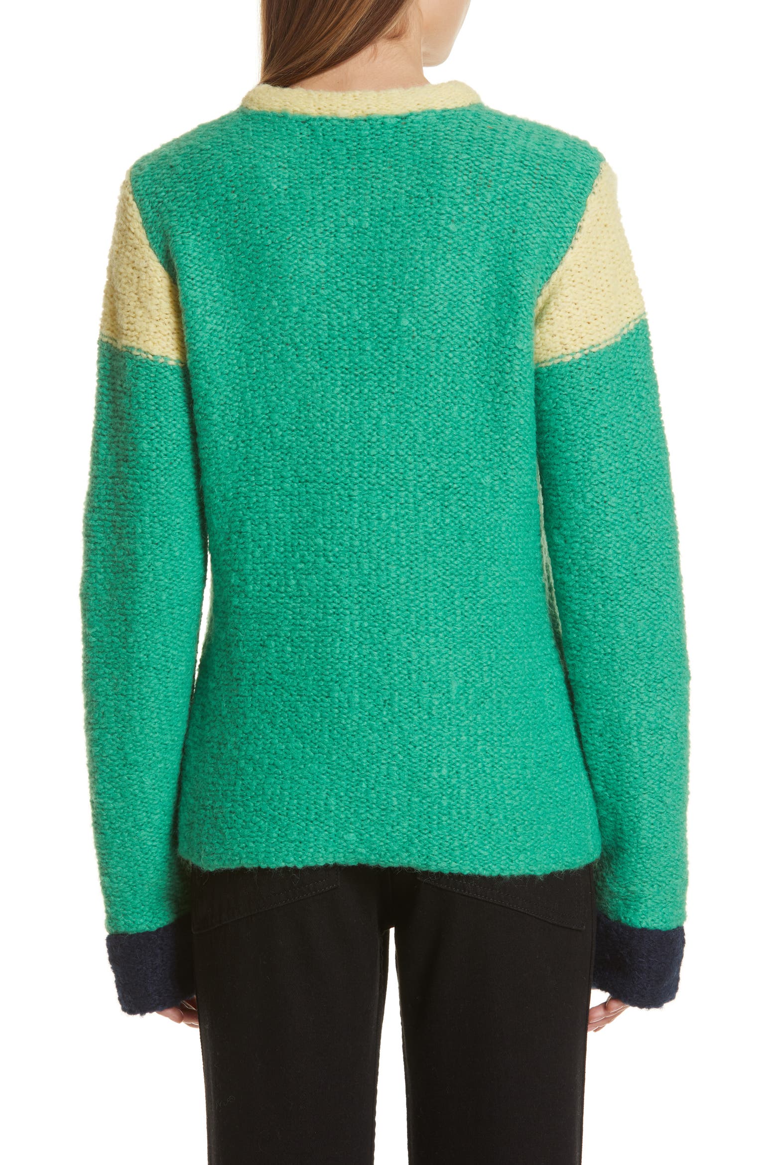 Kermit Spaceman Eckhaus Latta Kermit Colorblock Sweater (Women) | Nordstrom