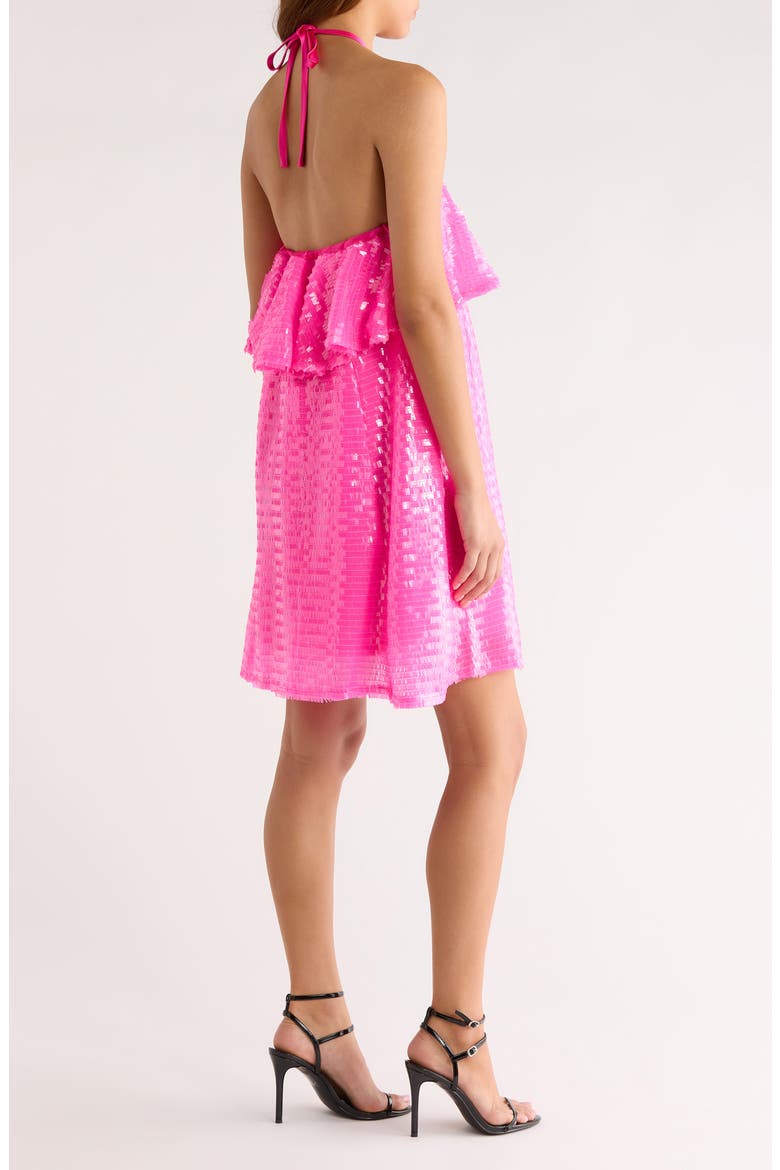 Liviana Sequin Shift Minidress, Alternate, color, FUCHSIA