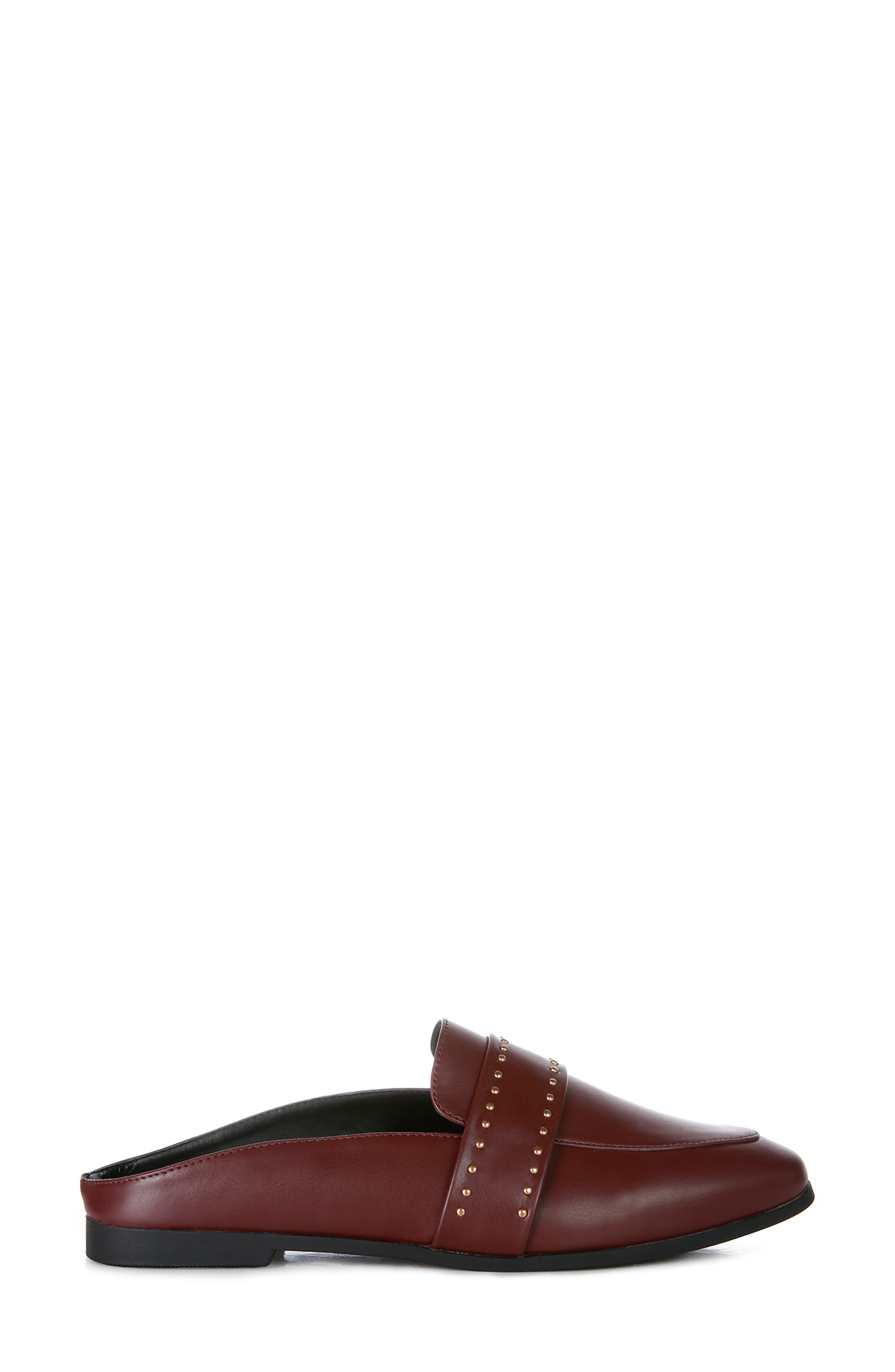 LONDON RAG Walkout Studded Mule, Alternate, color, Burgundy