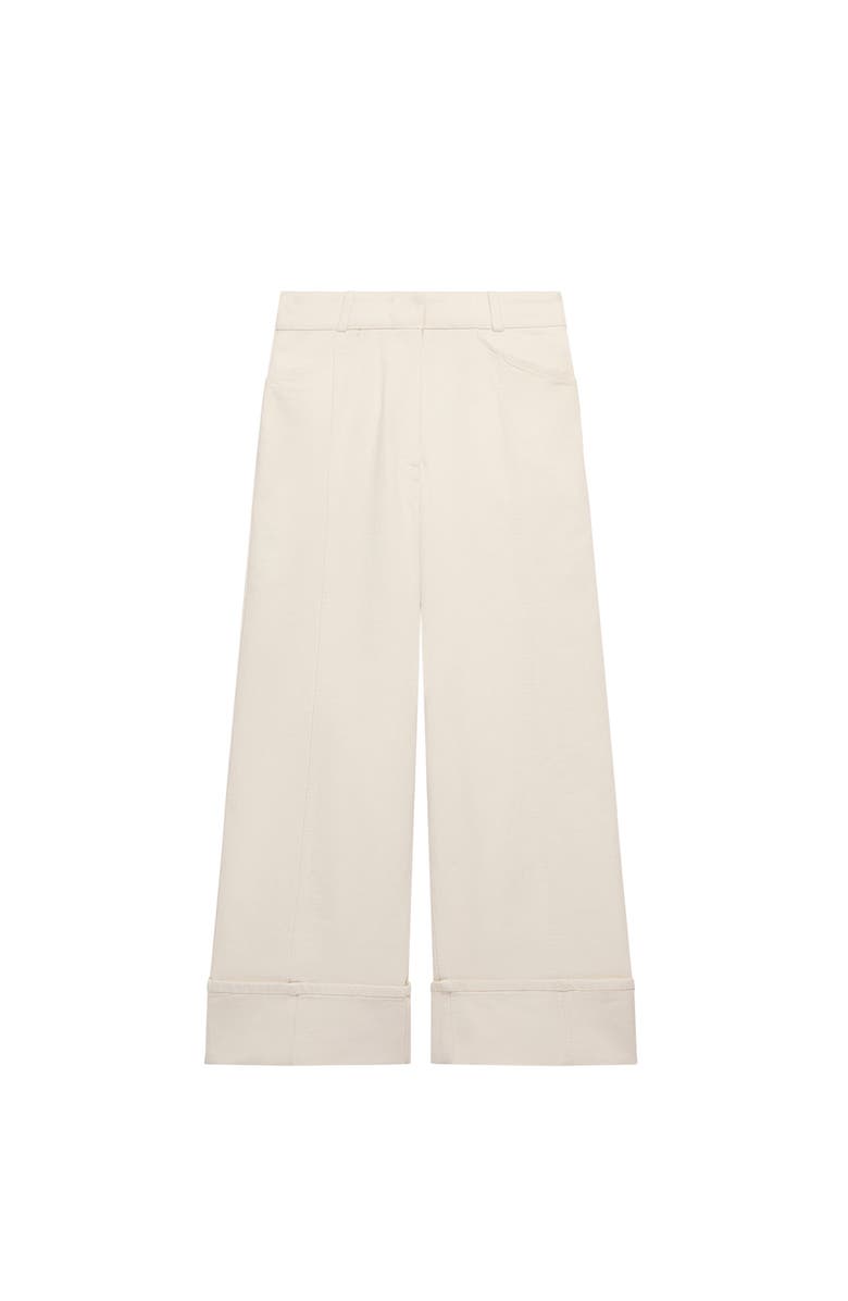 Another Tomorrow Denim Cuff Pant, Alternate, color, Ecru