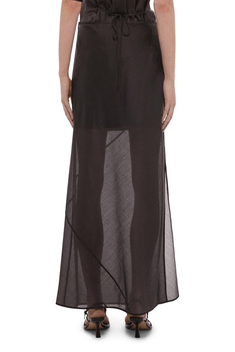 Layered Sheer Skirt, Alternate, color, BISTRE