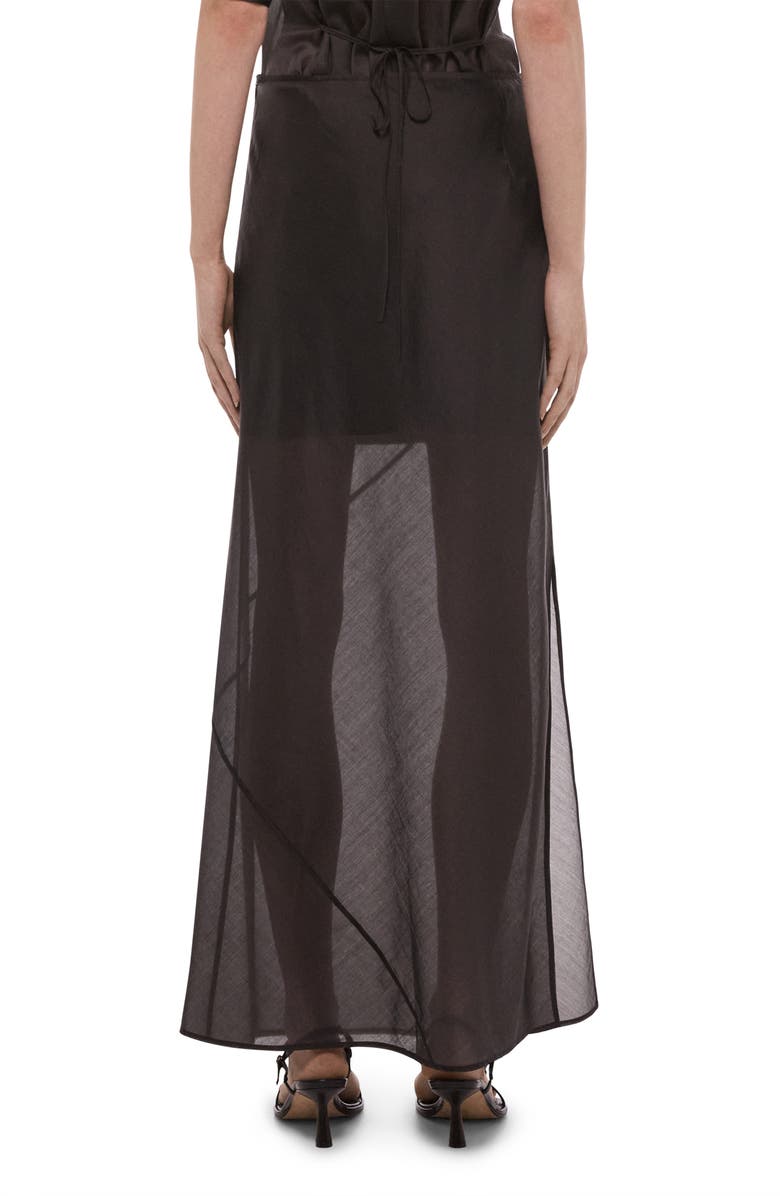 Helmut Lang Layered Sheer Skirt, Alternate, color, 