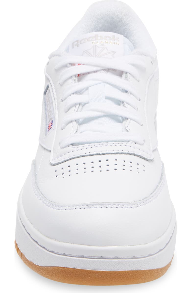 Reebok Club C Double Platform Sneaker, Alternate, color,