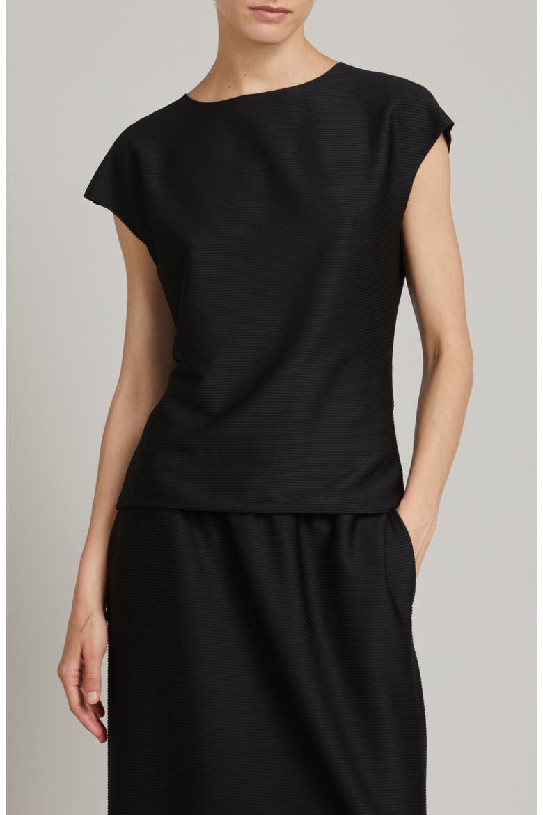 Cappa Knit Top, Main, color, BLACK