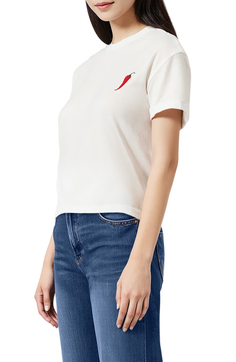 Wildfox Jamie Spicy Marg Graphic T-Shirt, Alternate, color, Snow White