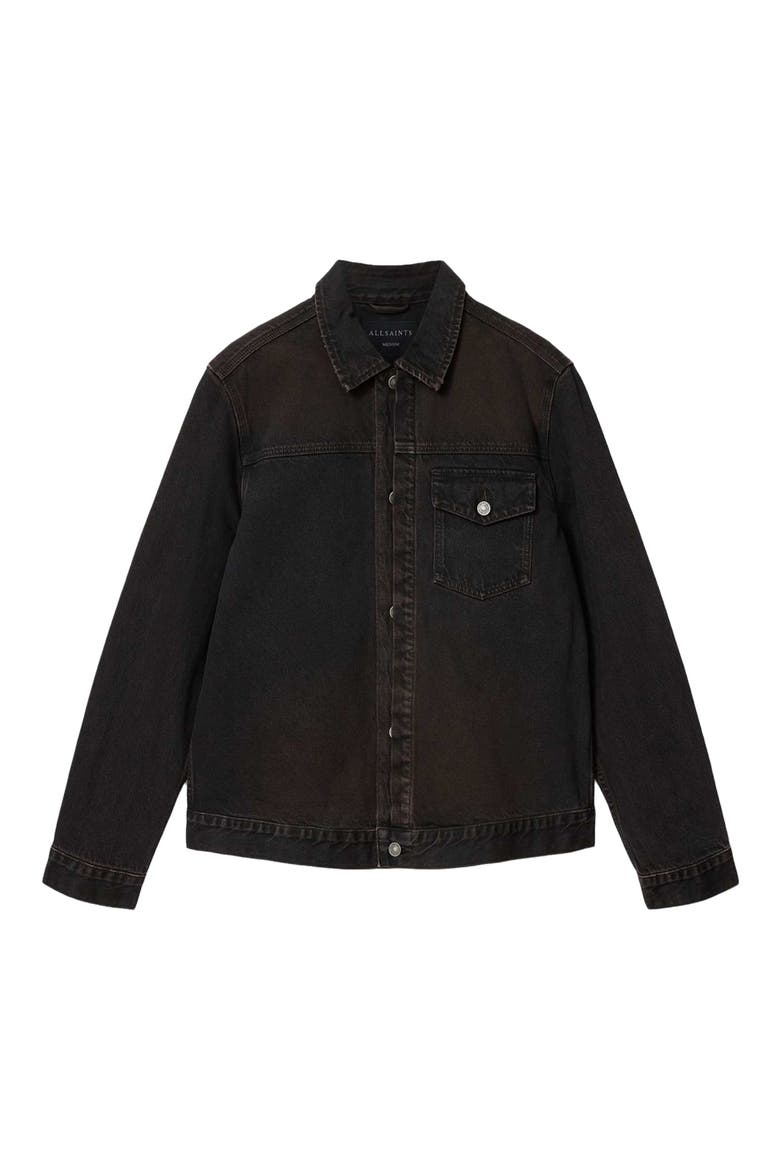 Roth Denim Jacket, Alternate, color, OVERDYED BROWN