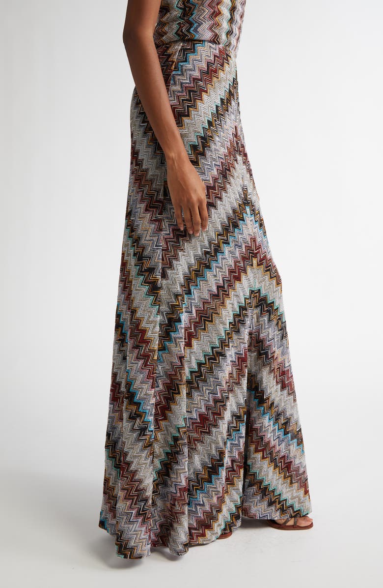 Missoni Shimmer Zigzag Maxi Sweater Skirt, Alternate, color,