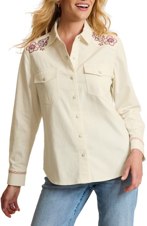 Bandana Bay Embroidered Cotton Shirt
