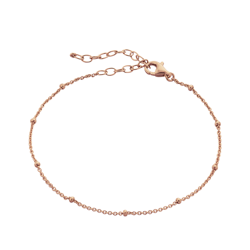 Spero London Fine Beaded Chain Bracelet Satellite In Gold