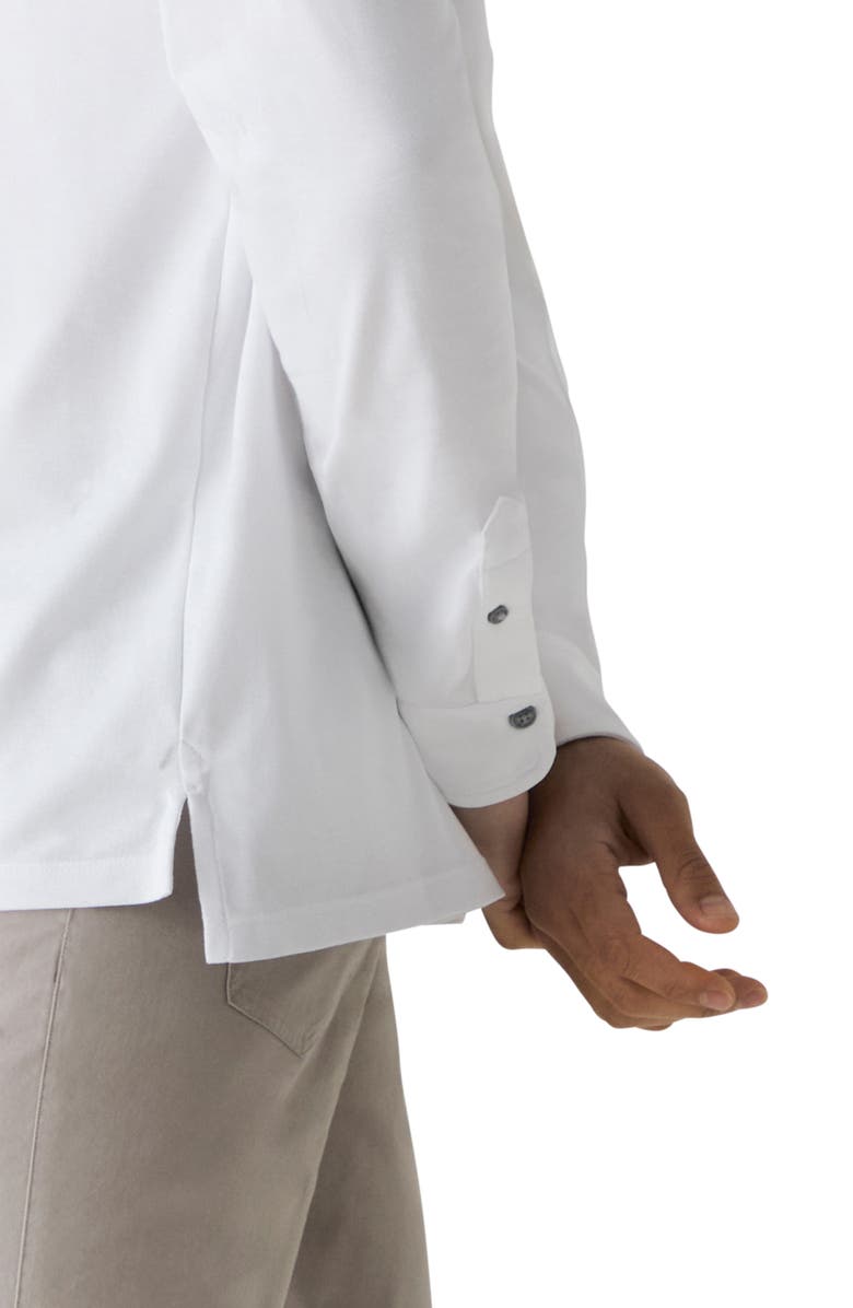 Greyson Omaha Brrr° Performance Long Sleeve Polo, Alternate, color, Arctic