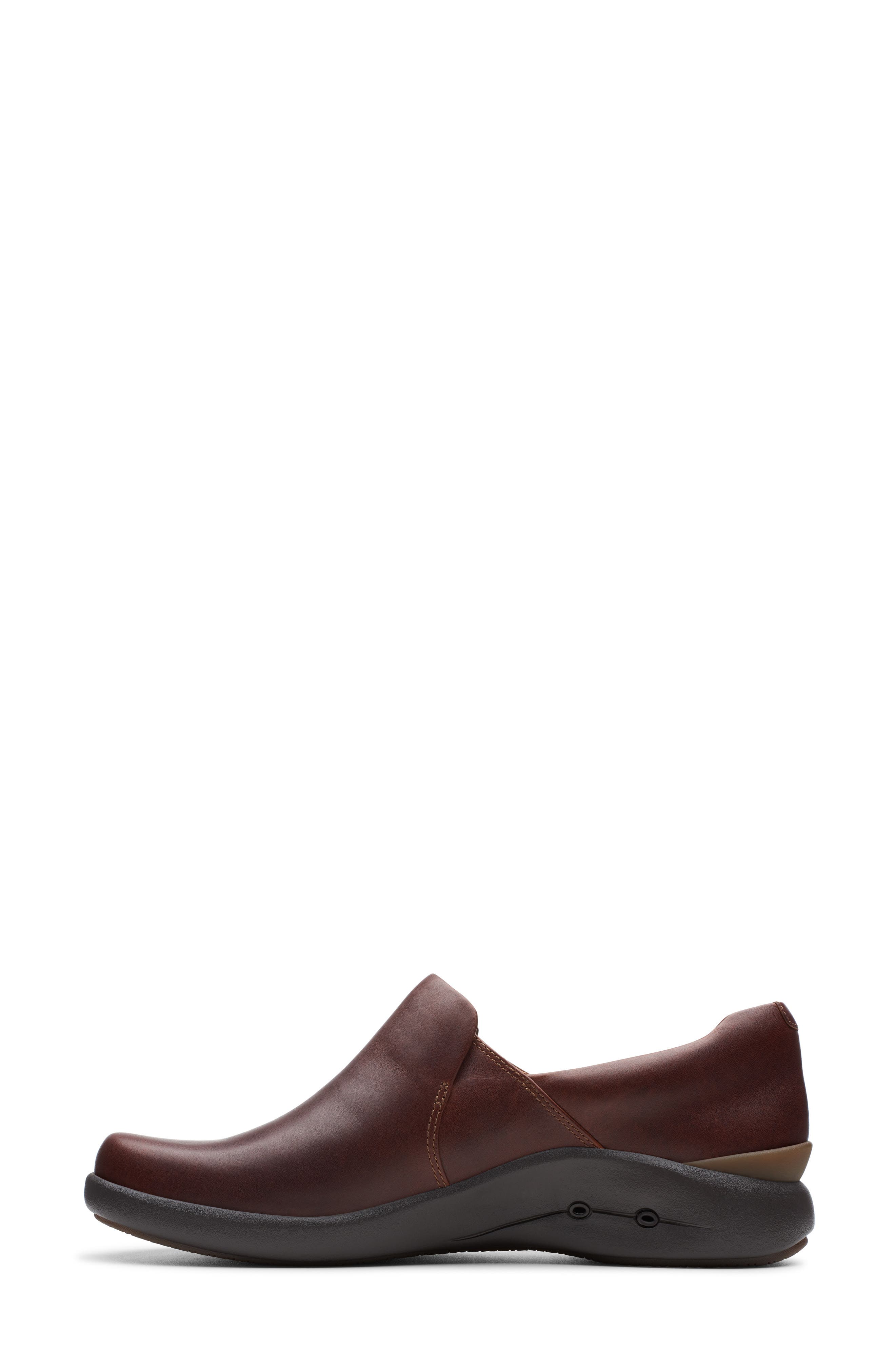 Un Loop 2 Slip-On Flat, Alternate, color, DARK TAN LEATHER