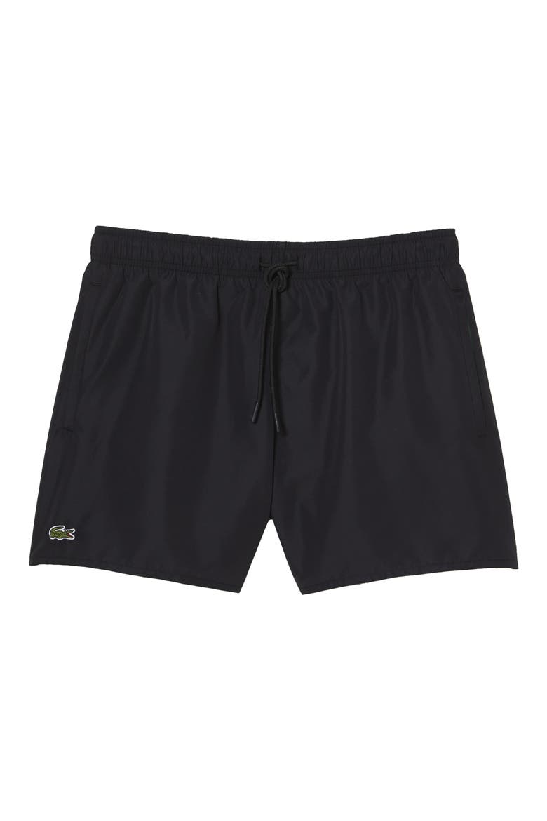 Recycled Polyester Swim Trunks, Main, color, 964 NOIR/ VERT