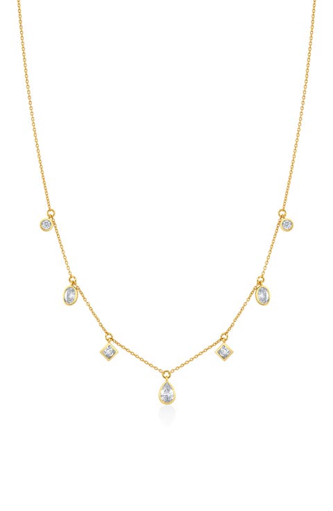 Multicut Station Pendant Necklace