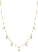 Crislu Multicut Station Pendant Necklace