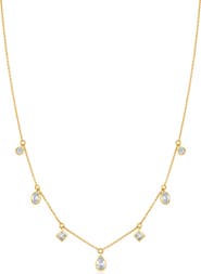 Crislu Multicut Station Pendant Necklace