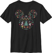 Mickey & Friends Boy's Mickey & Friends Christmas Silhouette Graphic Tee