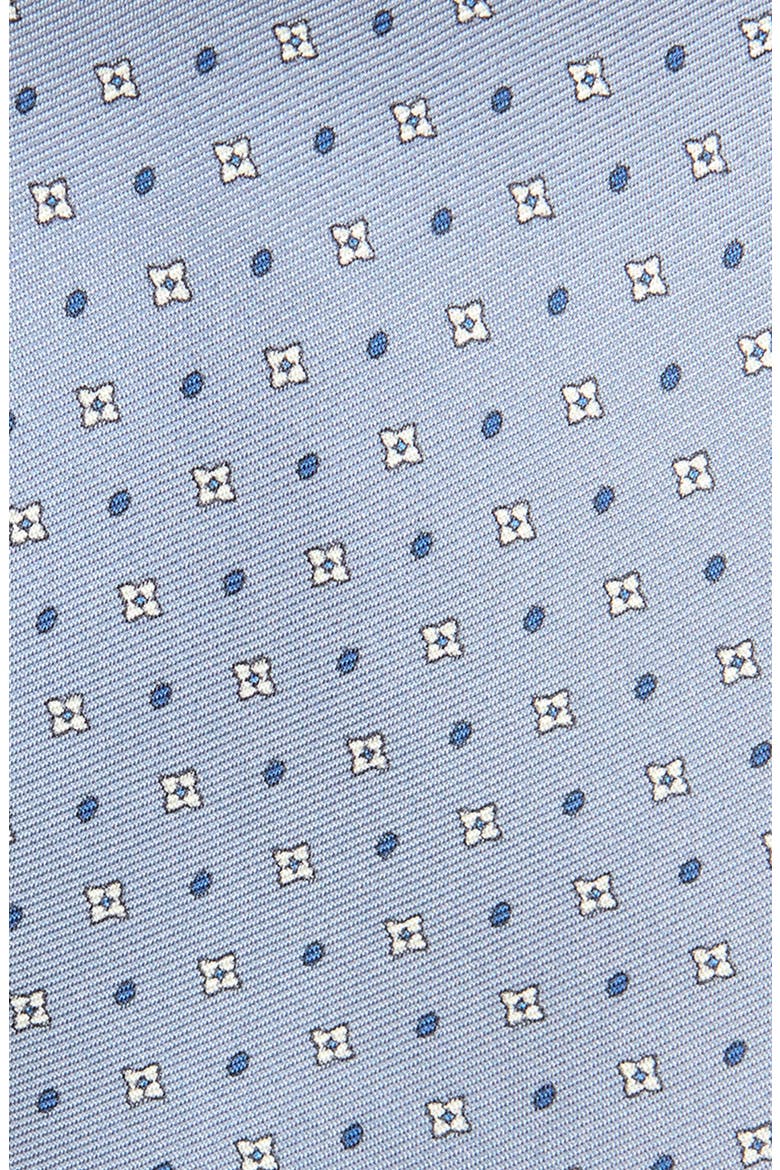 Medallion Silk Tie, Alternate, color, LIGHT BLUE