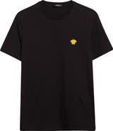 Versace Medusa Embroidered Cotton T-Shirt