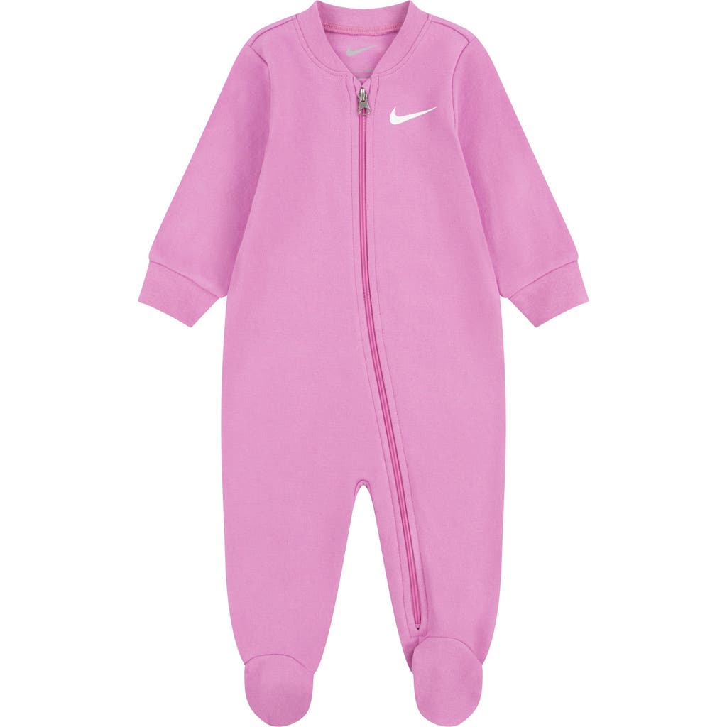 Nike Essentials French Terry Footie In Pink
