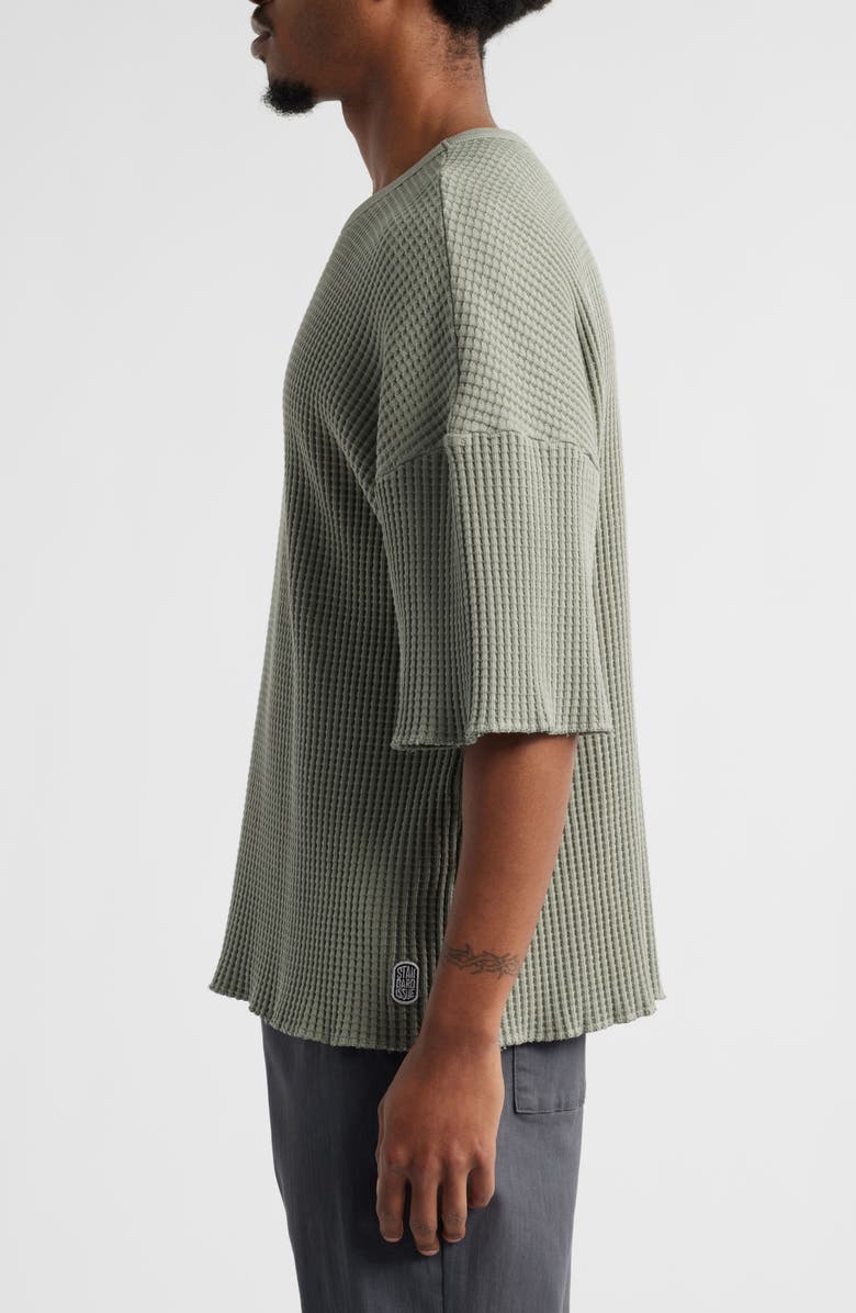 STANDARD ISSUE Oversize Thermal Knit T-Shirt, Alternate, color, Concrete