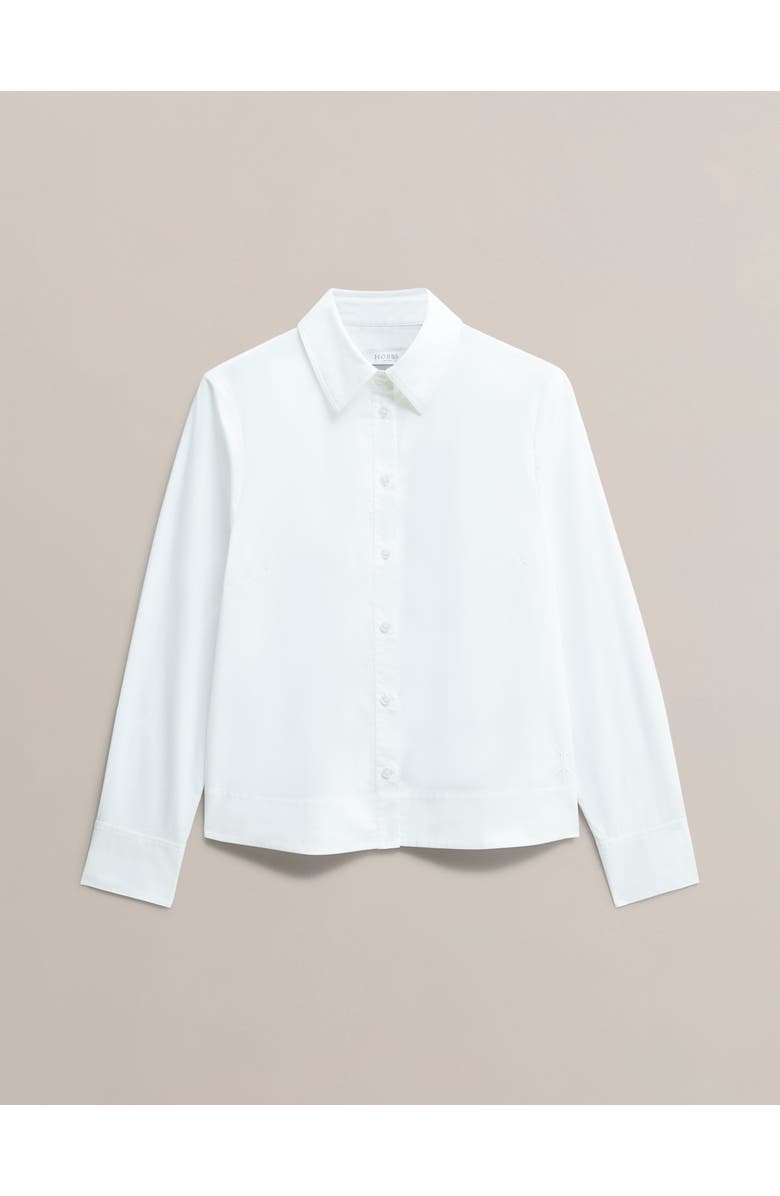 HOBBS LONDON Andie Long Sleeve Button Up Shirt, Alternate, color, White
