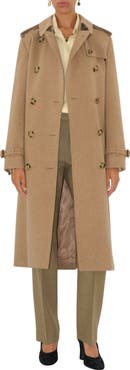 Burberry Kensington Cashmere Trench Coat