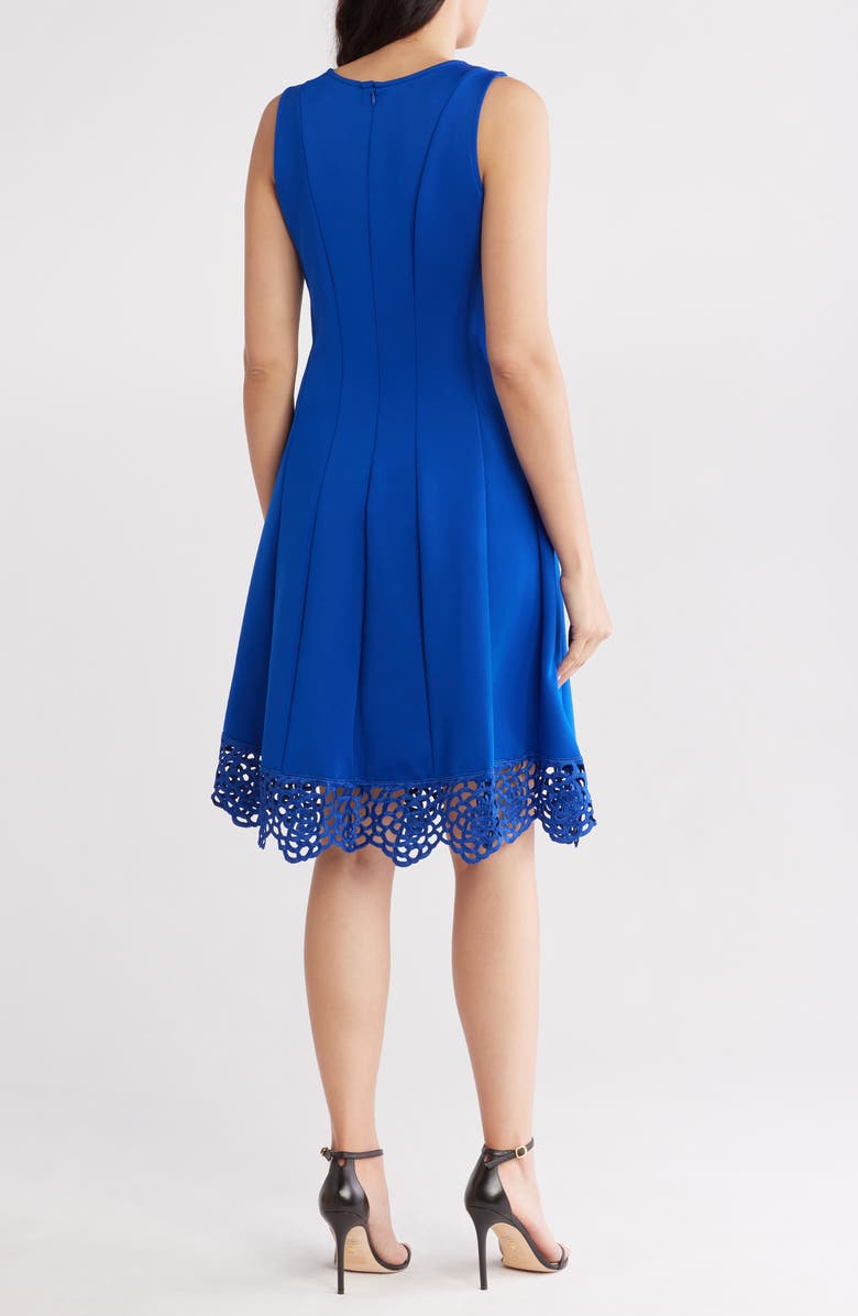 Julia Jordan Donna Ricco Sleeveless Fit & Flare Dress, Alternate, color, Cobalt