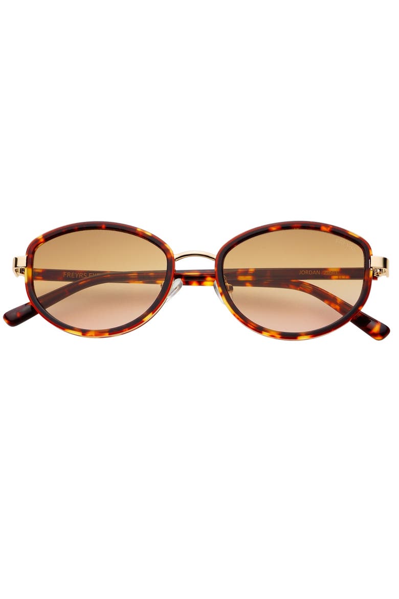 Jordan Oval Sunglasses, Main, color, Tortoise / Brown