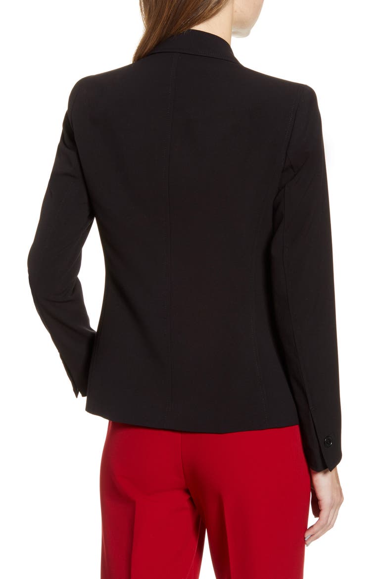 Two-Button Stretch Blazer, Alternate, color, ANNE BLK