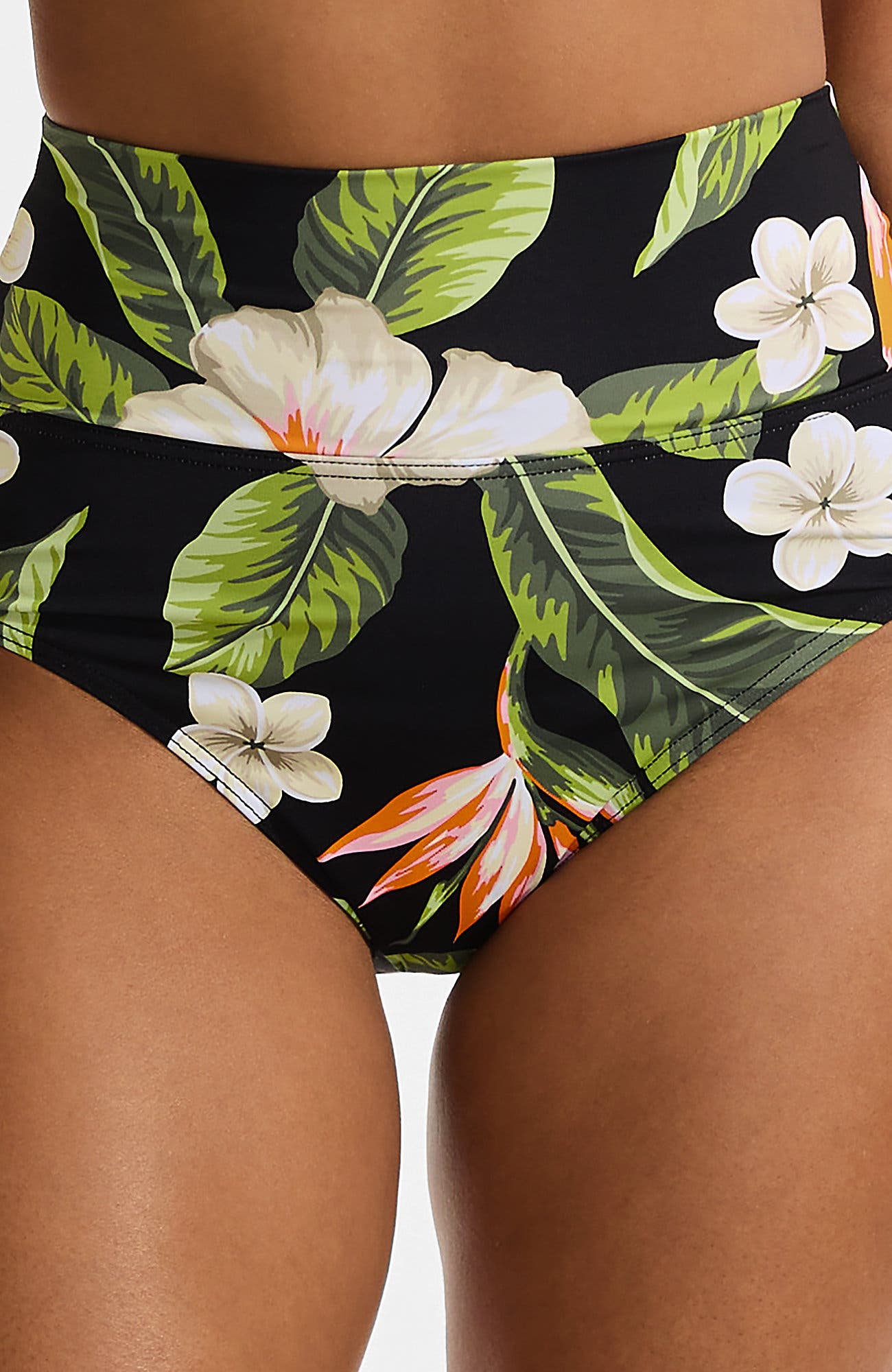 Hibiscus Floral/Black