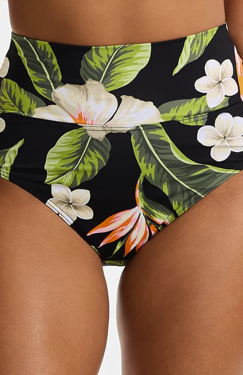 Chlorine Resistant Pinchless High Waisted Bikini Bottoms