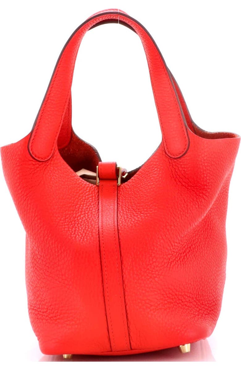 Pre-Owned Hermes Picotin Lock Bag Clemence PM, Alternate, color, Rouge De Coeur