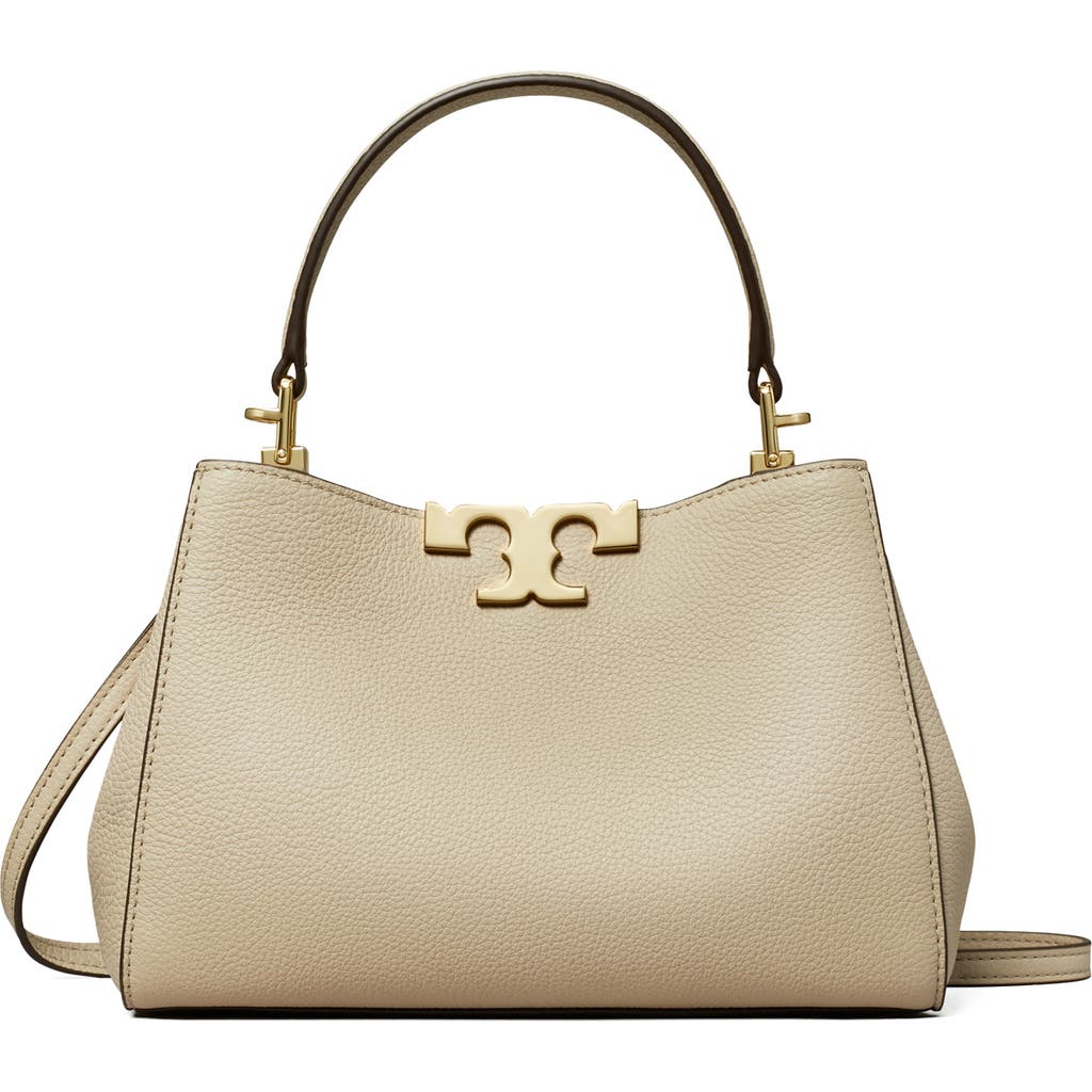 Tory Burch Mini Eleanor Soft Leather Satchel In Gray