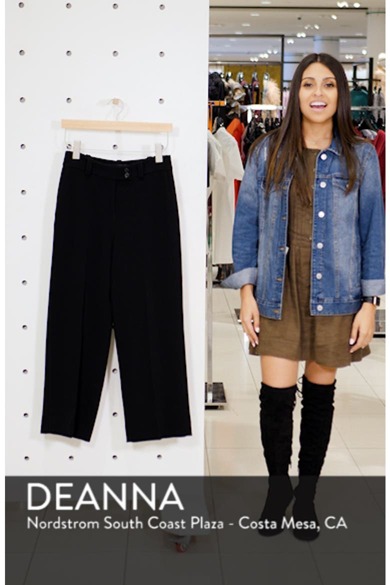 Solid Crop Wide Leg Pants video