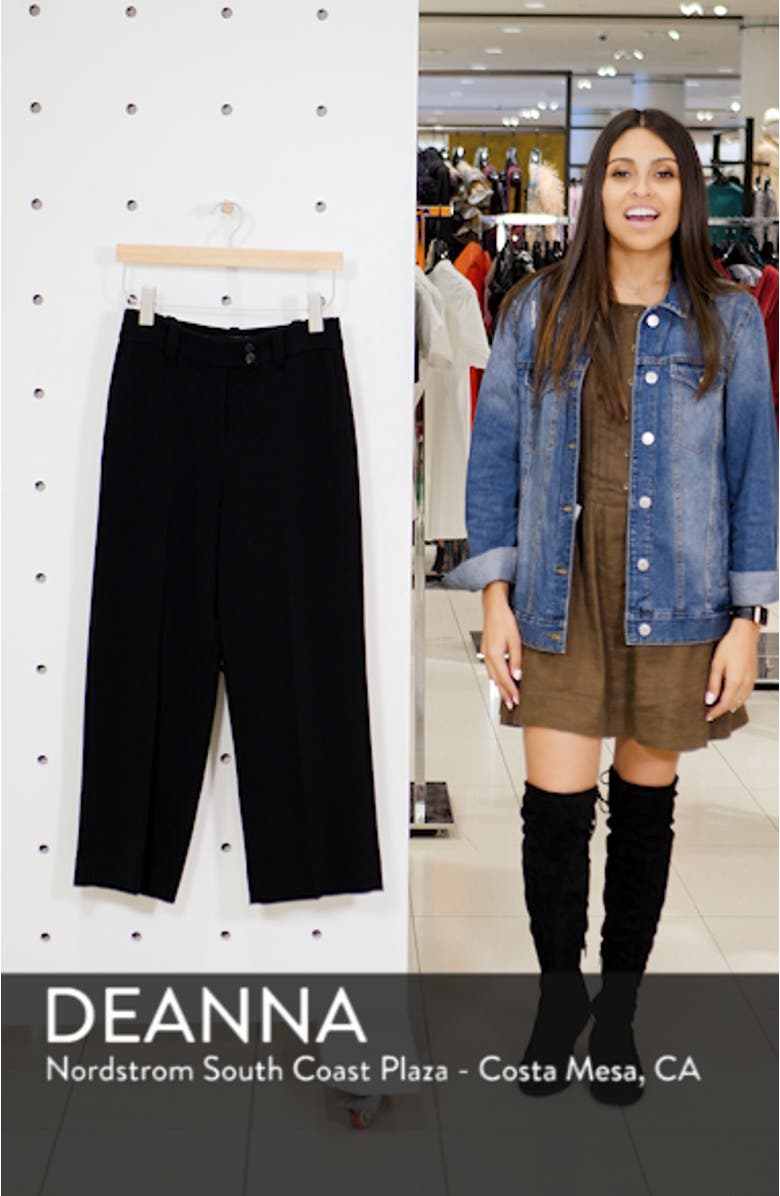 Solid Crop Wide Leg Pants, sales video thumbnail