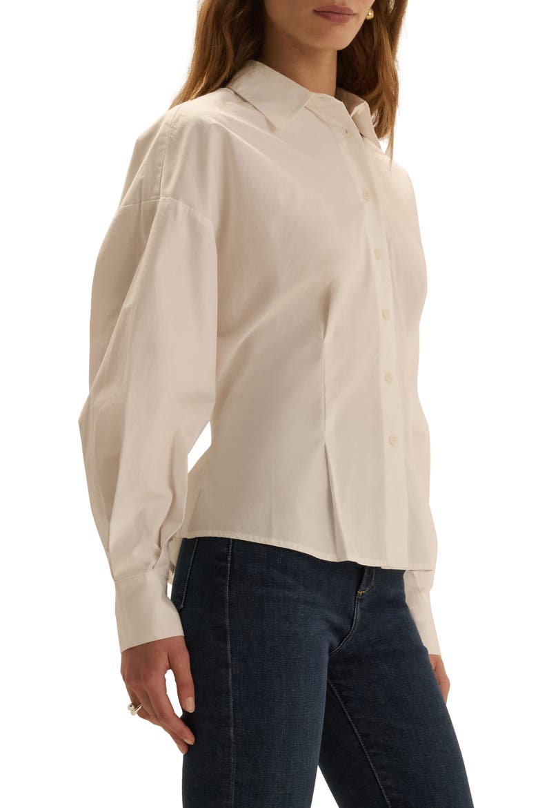 The Back Story Long Sleeve Cotton Shirt, Alternate, color, WHITE