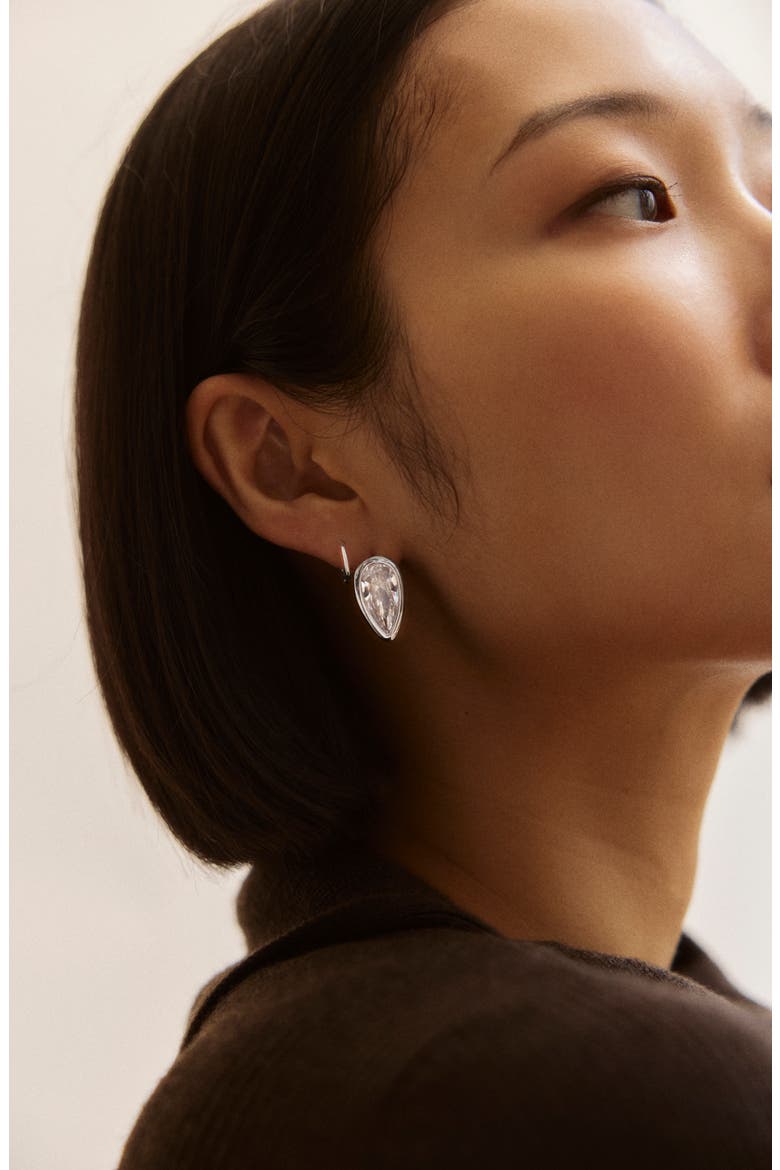 Eunice Cubic Zirconia Stud Earrings, Alternate, color, CLEAR