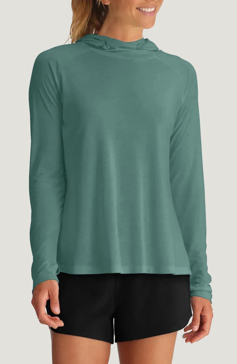 Free Fly Lightweight Performance II Hoodie, Main, color, Sea Pine