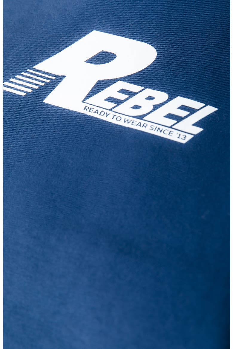 Logos Dropped Shoulder Sweat, Alternate, color, Deep Cobalt