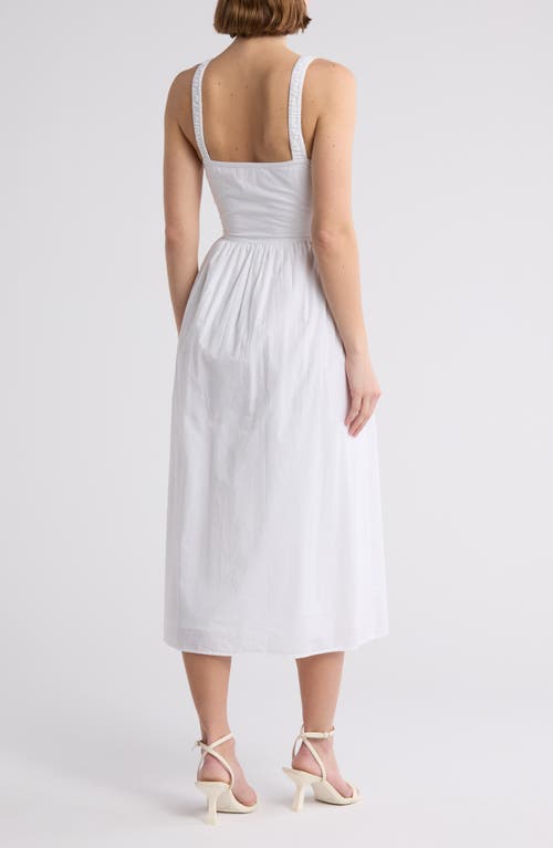 MAISIE MAISIE CORSET COTTON MIDI DRESS 