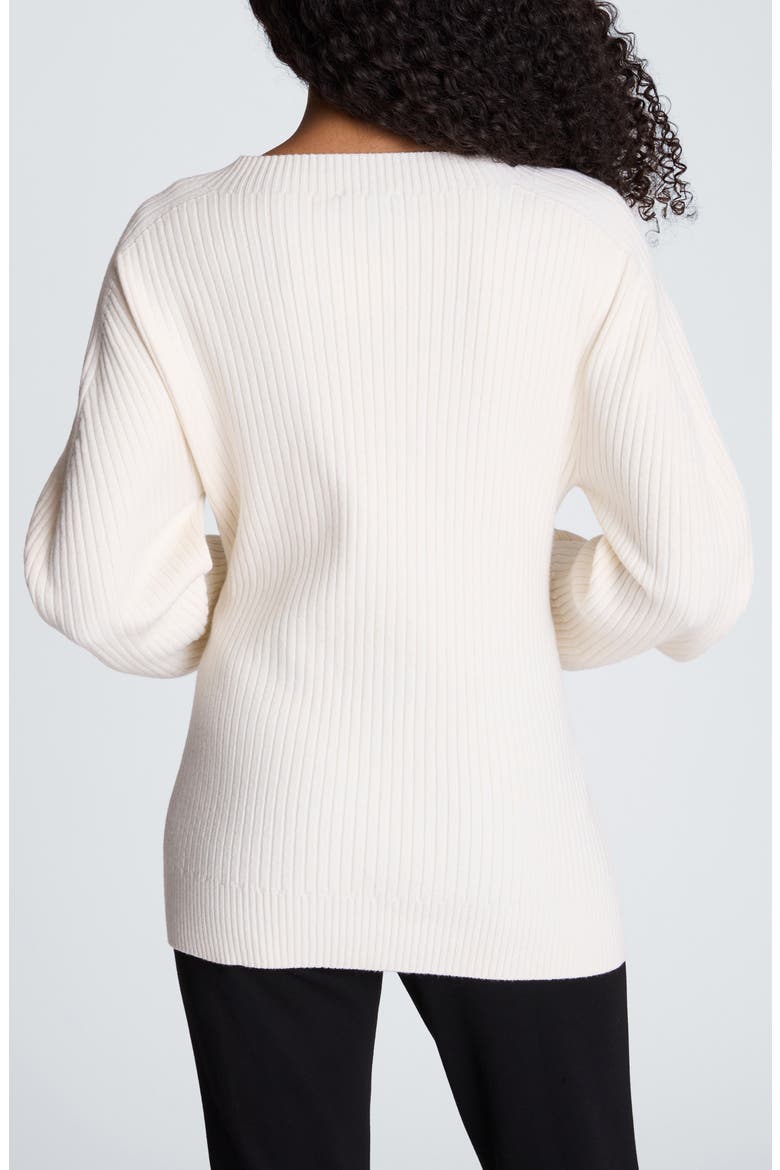 Seamless Mock Neck Sweater, Alternate, color, OYSTER