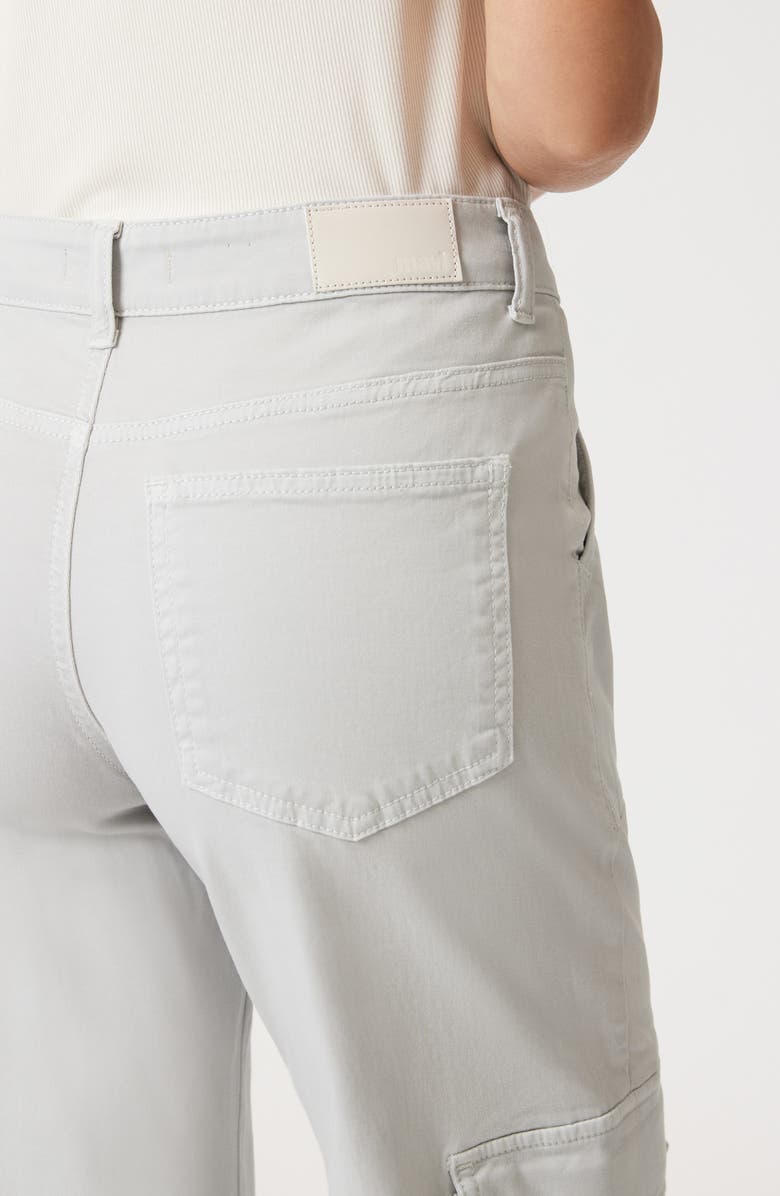 Mavi Jeans Alva High Waist Straight Leg Cargo Pants, Alternate, color, Ivory Casual Twill