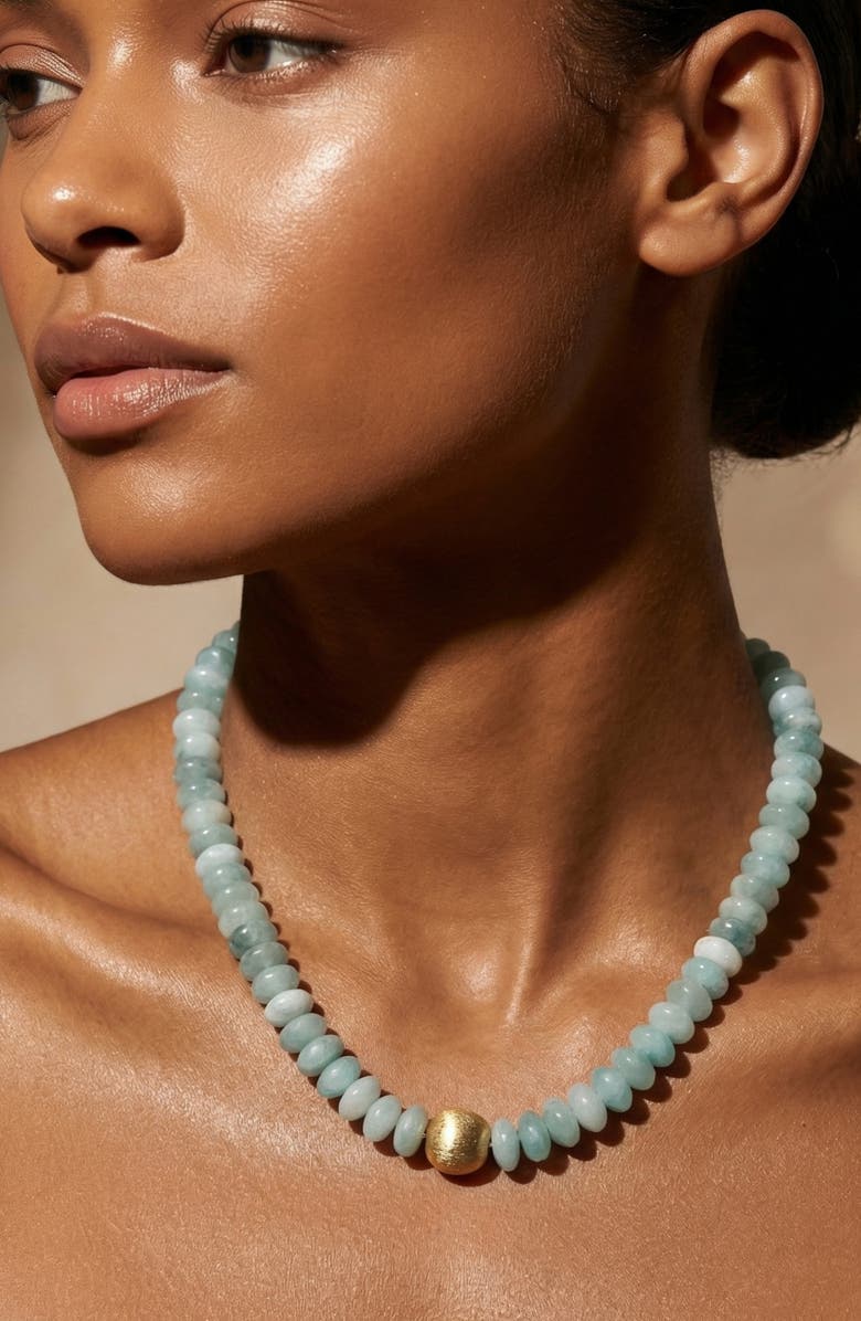 MacRae & Co. Blue Waters Beaded Necklace, Alternate, color, 