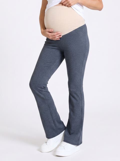 Secret Fit Over the Belly Full Length Flare Leggings